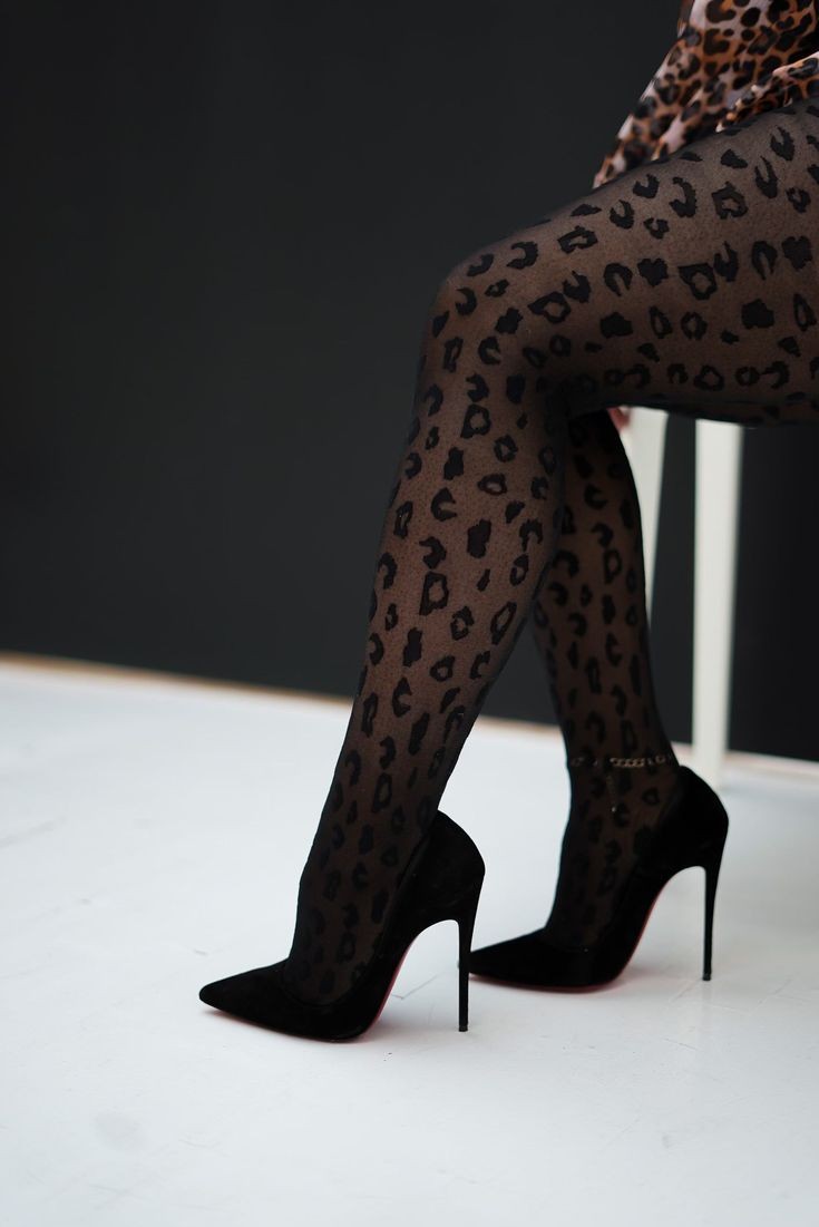 leopard print stockings