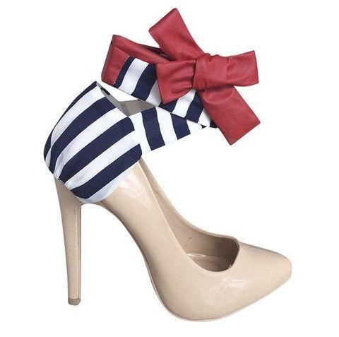 nova heel ribbons - Raw Strawberry