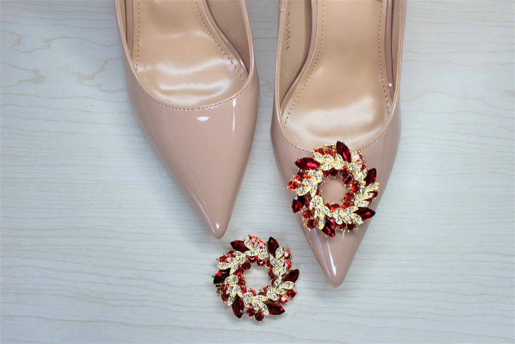 round red rhinestone