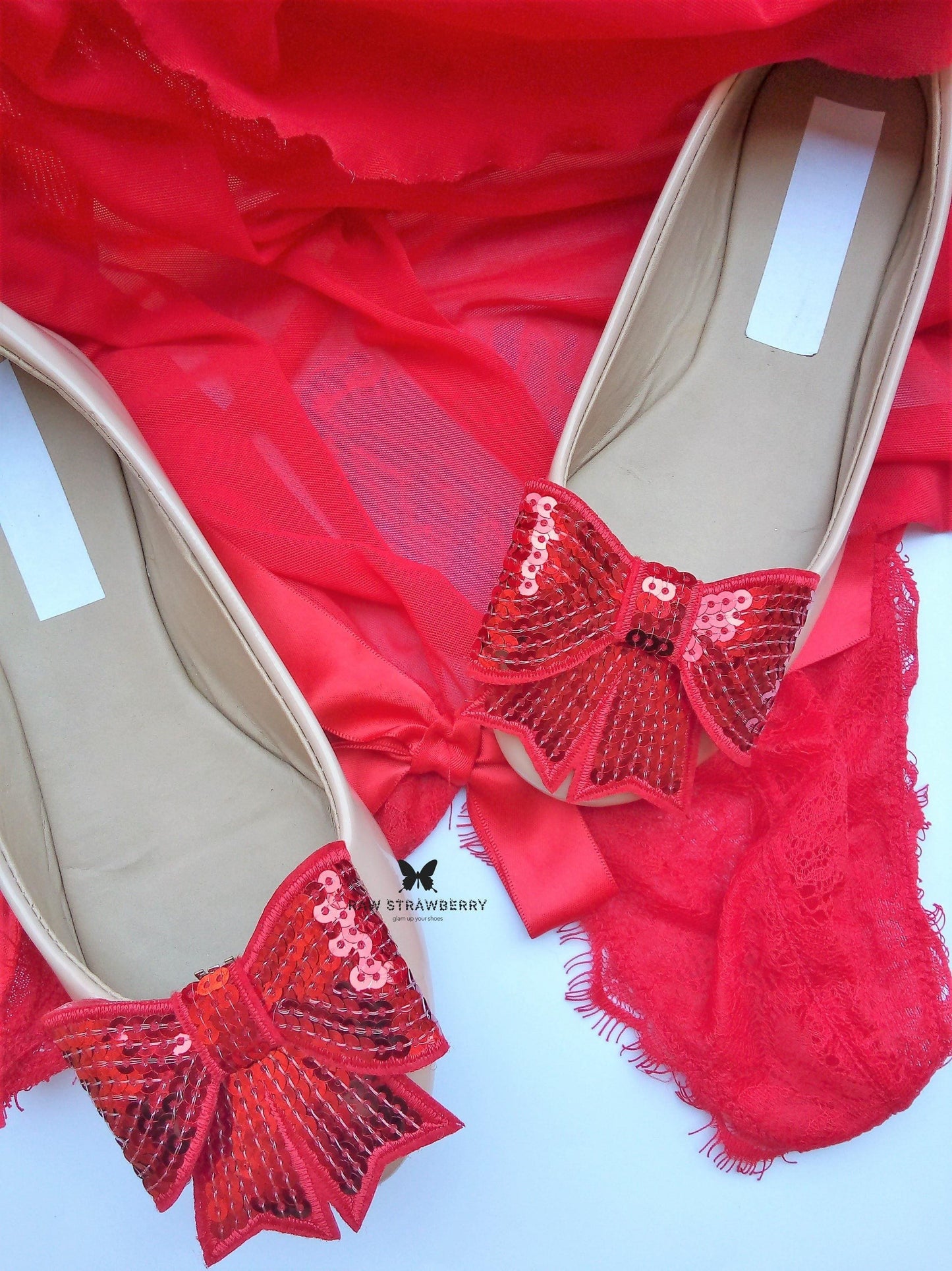 sequin bow