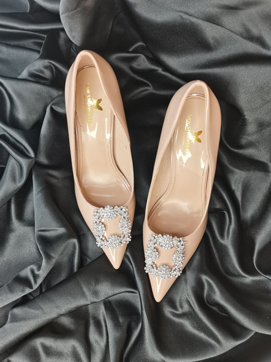 monolo silver rhinestone