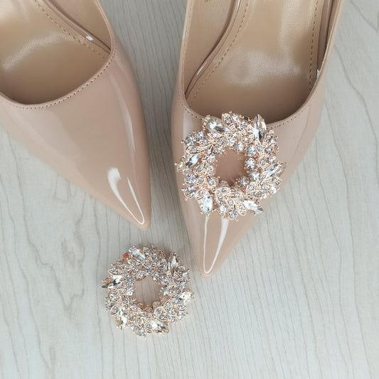 round rose rhinestone