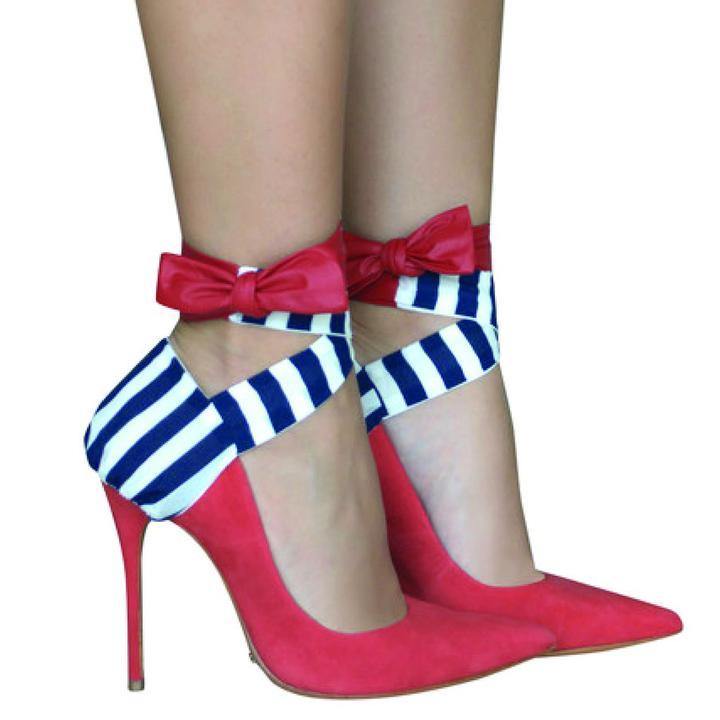 High Heels Ribbon nova heel ribbons - Raw Strawberry