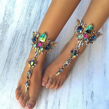 crystal barefoot sandals - Raw Strawberry