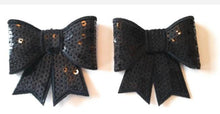 sequin bow - Raw Strawberry