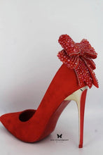 crystal bows - Raw Strawberry