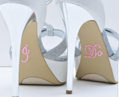 "I do, Me Too" rhinestone appliques - Raw Strawberry