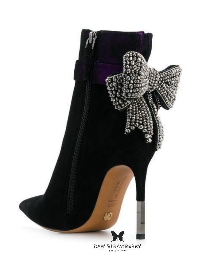 crystal bows - Raw Strawberry